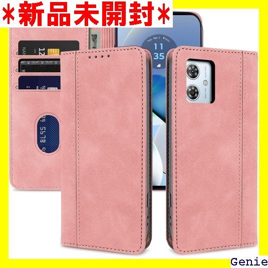 laddutoi moto g64 ケース ストラップ 帳型 カード収納 moto g64 5g 手帳型-ピンク 20拍卖