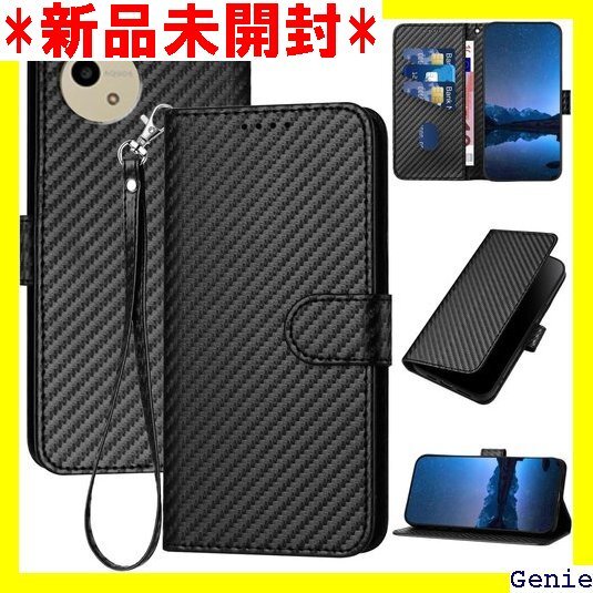 Gedurya AQUOS wish4 ケース 手帳型 52E 携帯ケース 全面保護 財布型 便利 - ブラック 27拍卖