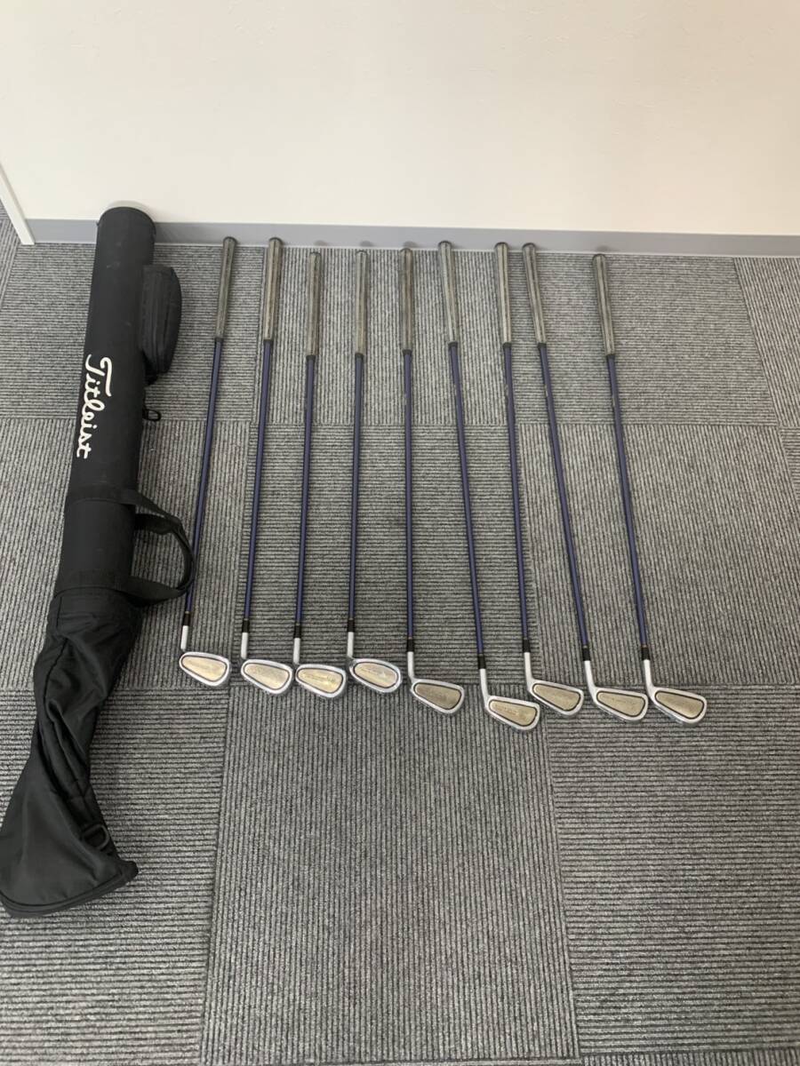 【希少】ブリヂストン Js チタンマッスル ジャンボ尾崎 アイアン 限定 9本セット拍卖