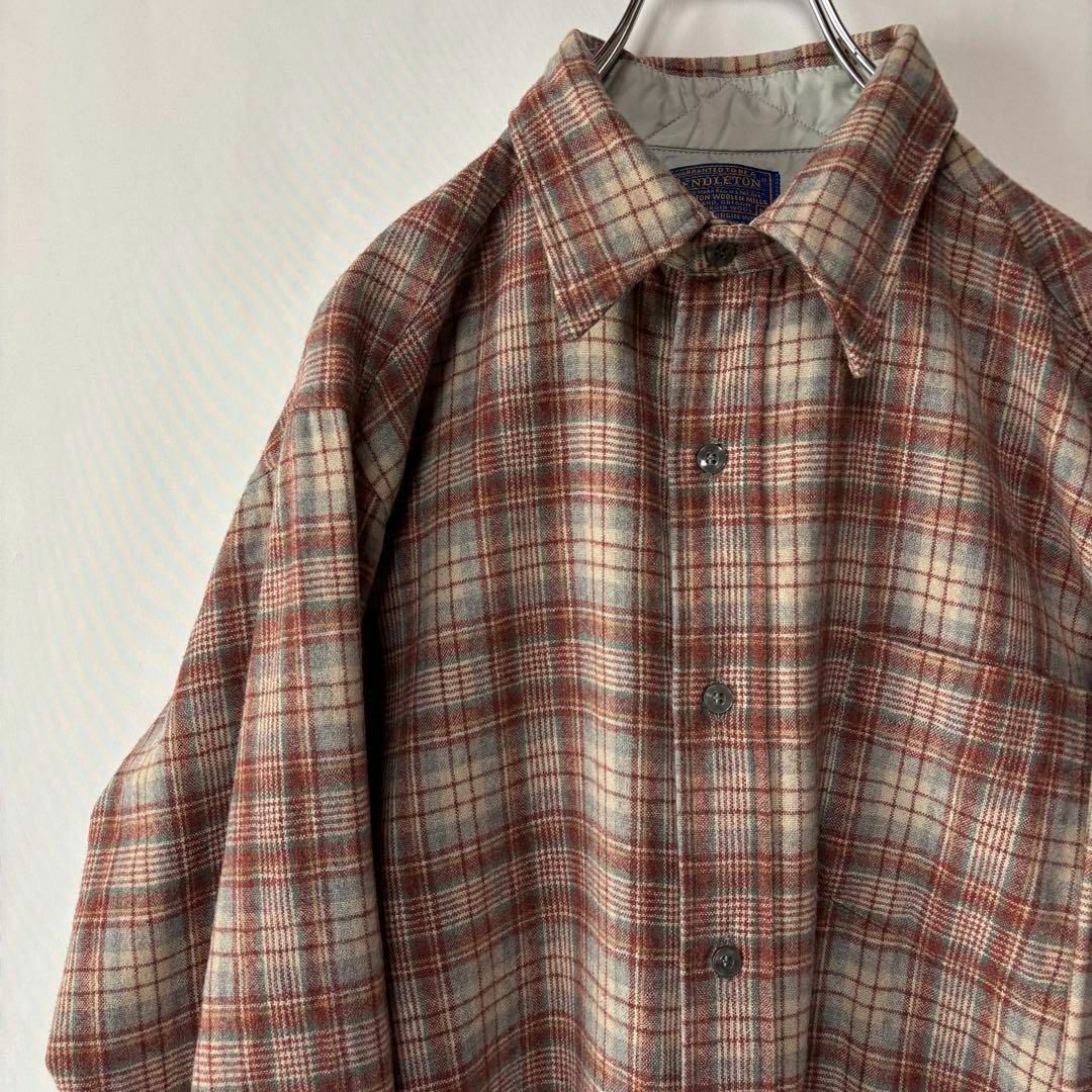 USA製 ペンドルトン カントリートラディッショナル ウールシャツ M チェック拍卖
