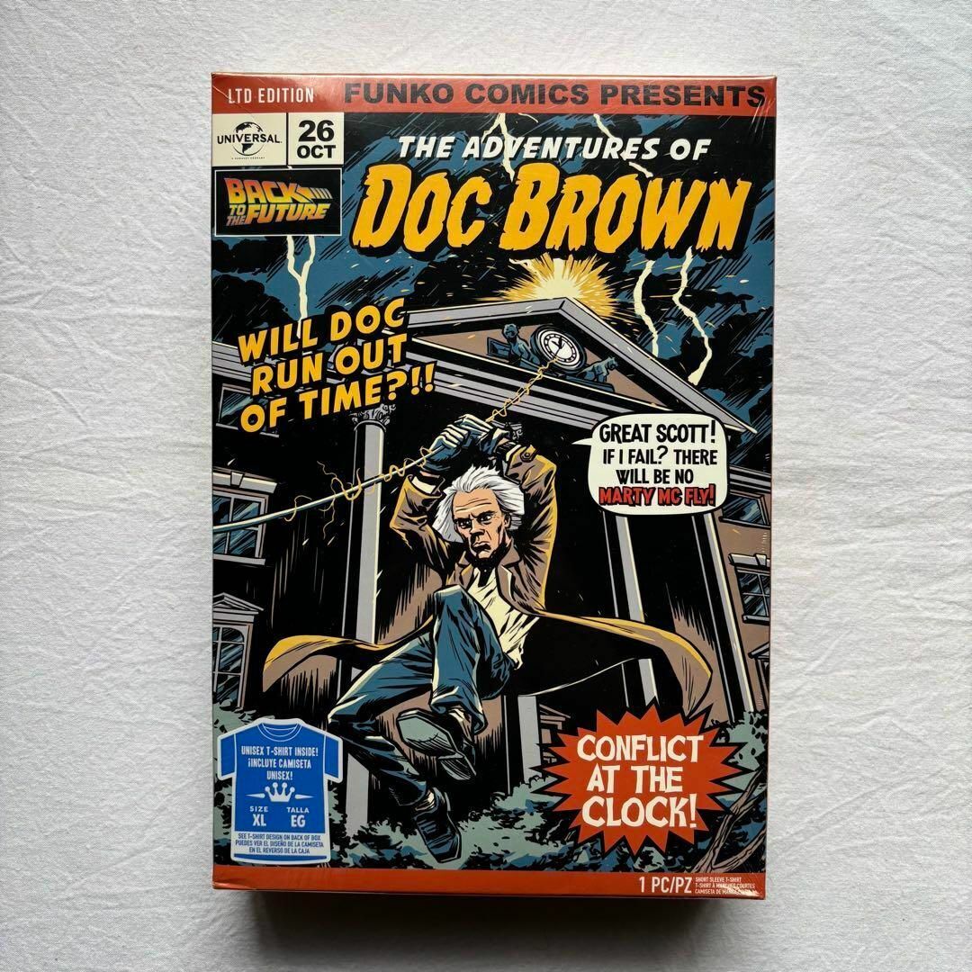 バックトゥザフューチャー ドク Tシャツ XLサイズ ムービーT ブラック Funko拍卖