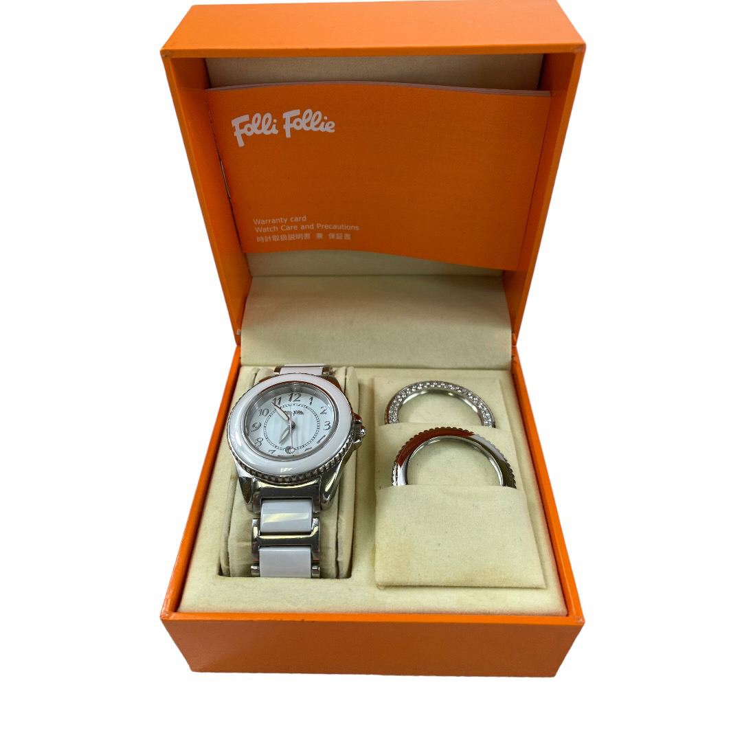フォリフォリ FolliFollie 稼働品腕時計 難あり aa06拍卖