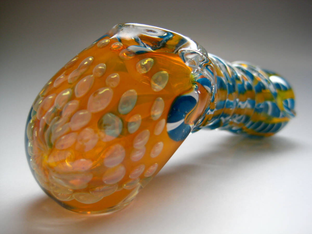 【PsychedelicART】パイレックス製ガラスパイプ【サイケTOPハンマー】パイプBONG喫煙具WEEDボングTHC420CBN KUSH POT STONER Good Vibes!!!拍卖