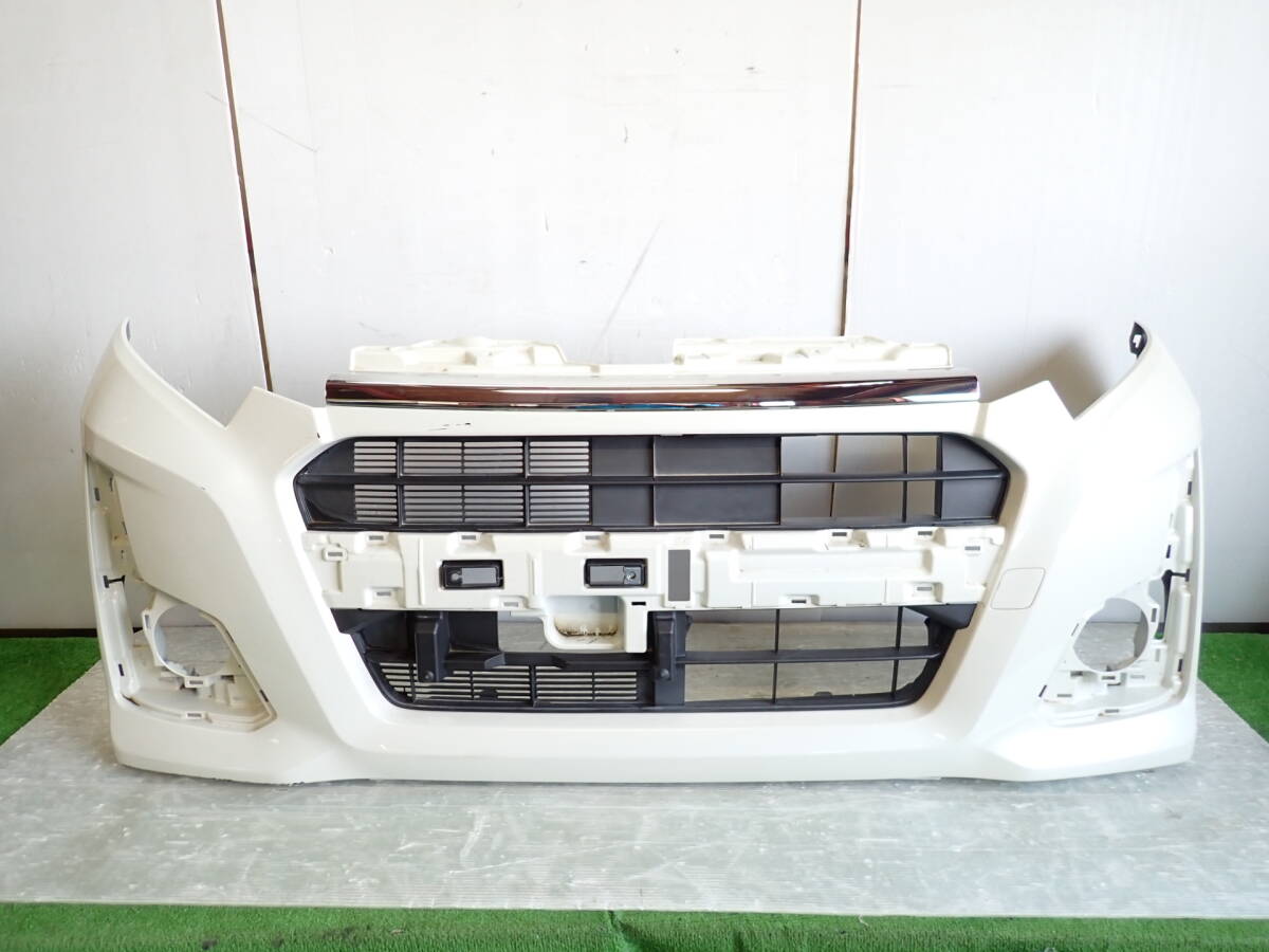 LA150F/LA160F ステラ カスタム 純正 フロントバンパー W24 パールホワイトIII 52119-B2E20 【25-481】拍卖