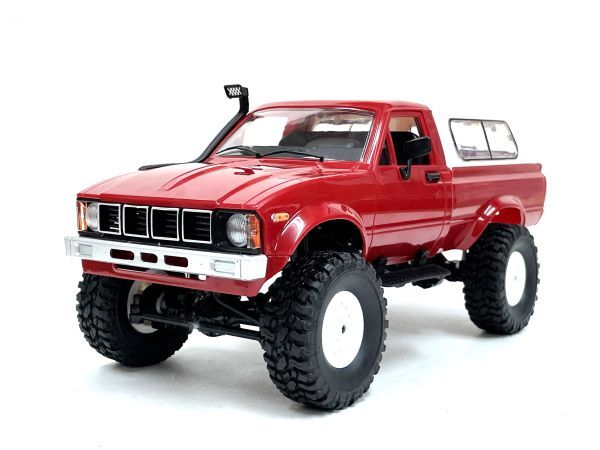 WPL C-24 2.4GHz 1/16 RTR ハイラックス 22R ピックアップトラックラジコン 赤 ☆クロスカントリーラジコン ☆クローラーラジコン拍卖