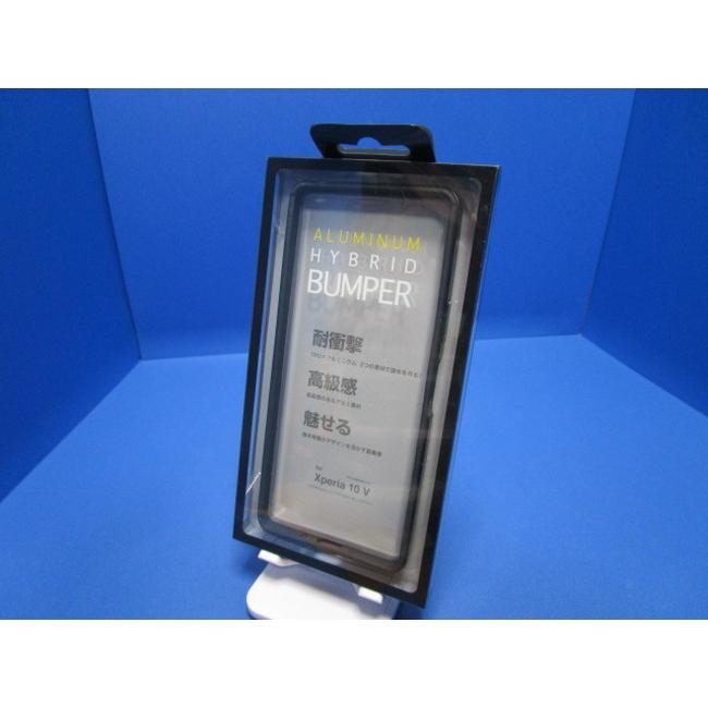 ラスタバナナ RASTABANANA ハイブリッド バンパーケース Xperia 10 V 耐衝撃 軽量 ブラック 黒 HYBRID BUMPER アルミ TPU★t拍卖