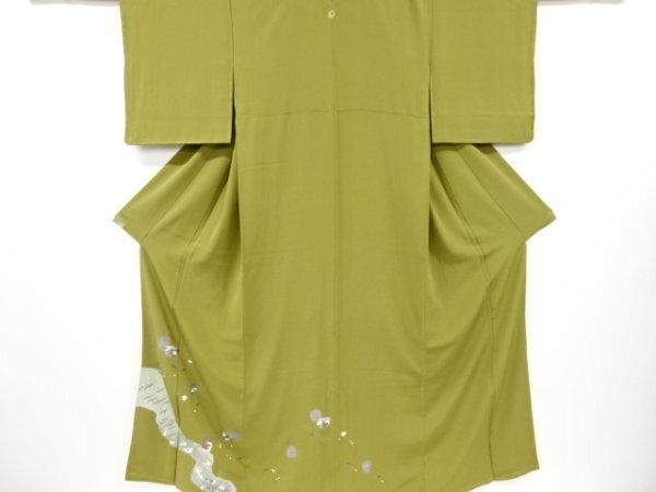 ys7376341; 霞に群鶴・茶道具模様一つ紋色留袖【着】拍卖