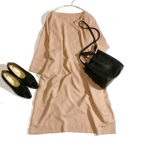 美品 アーバンリサーチ ドアーズ Doors ゆったり可愛い ジョーゼット生地 ワンピース ONE 春 秋 合服 25D04拍卖