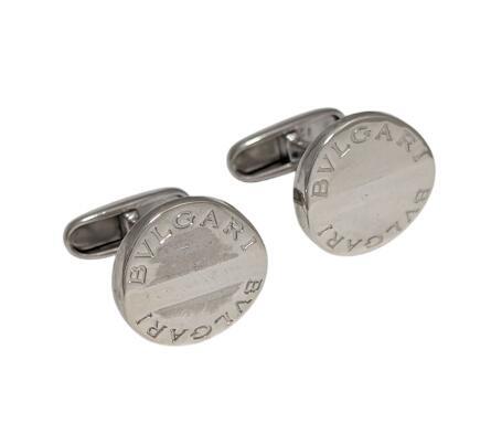 仕上げ済み ブルガリ カフス SV925 シルバー カフスボタン カフリンクス ブルガリブルガリ シルバー製 銀製 【中古】拍卖