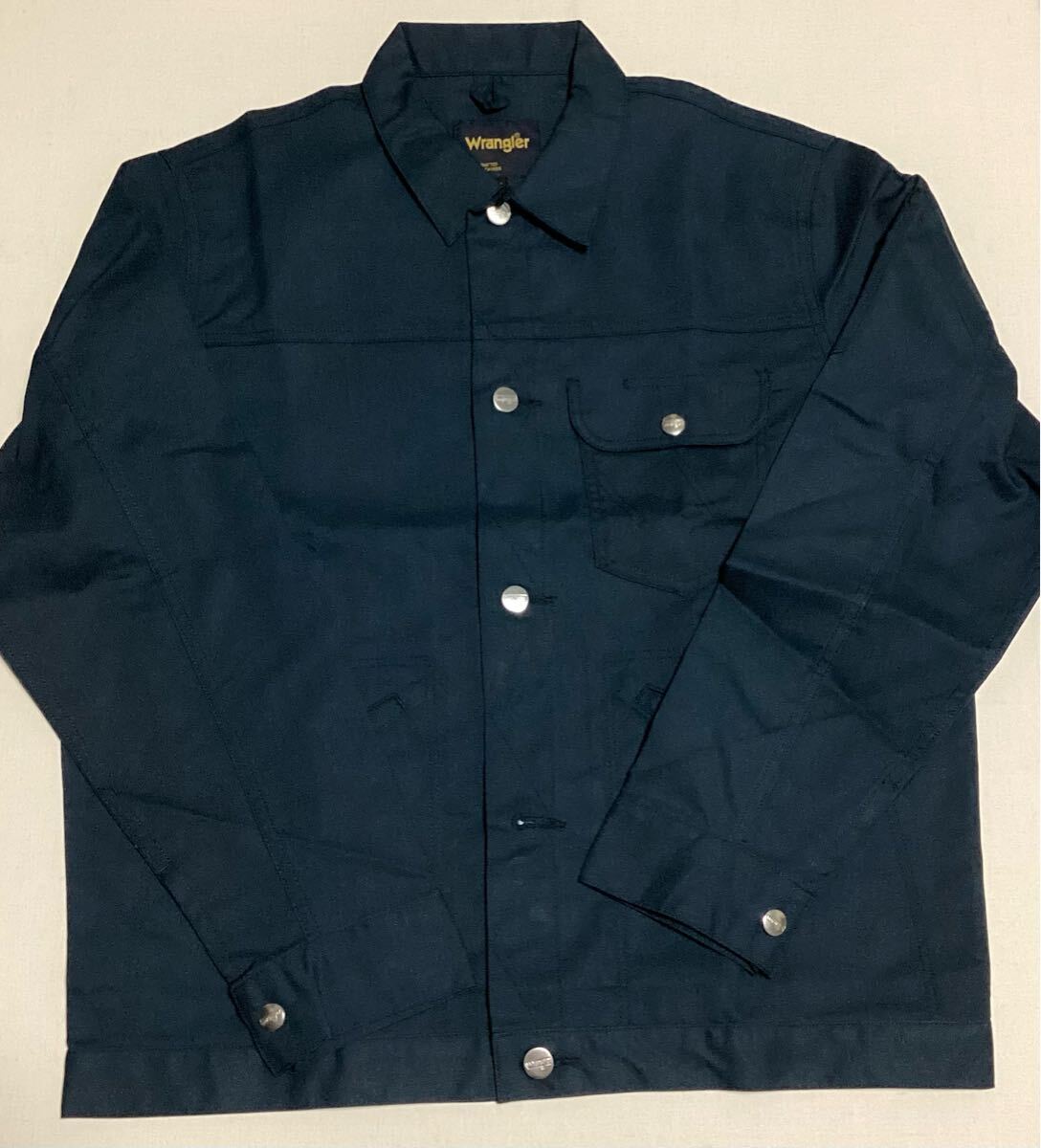Wrangler(ラングラー)ボタンジャケット(男女兼用) 64202◆ネイビー◆Lサイズ◆長期保管・デッドストック・未着用品◆タグ付き◇アイトス拍卖