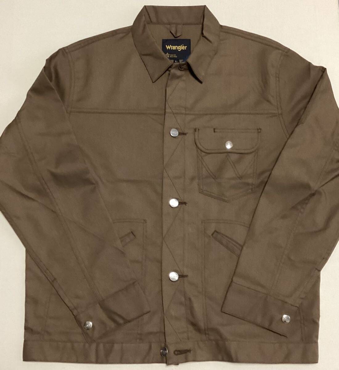 Wrangler(ラングラー)ボタンジャケット(男女兼用) 64202◆モカ色◆Lサイズ◆長期保管・デッドストック・未着用品◆タグ付き◇アイトス拍卖