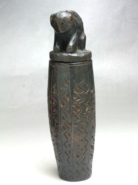 ◎●猿サル  口琴入れ  木製  ネパール F85拍卖