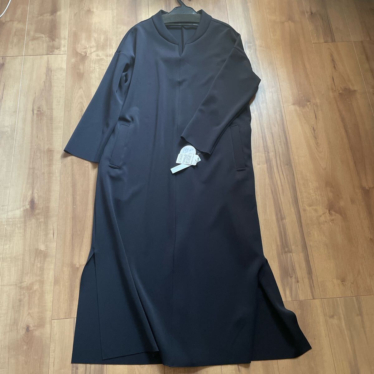 新品instyle 定価1万7380円 スキッパー衿ワンピース ロングワンピース拍卖