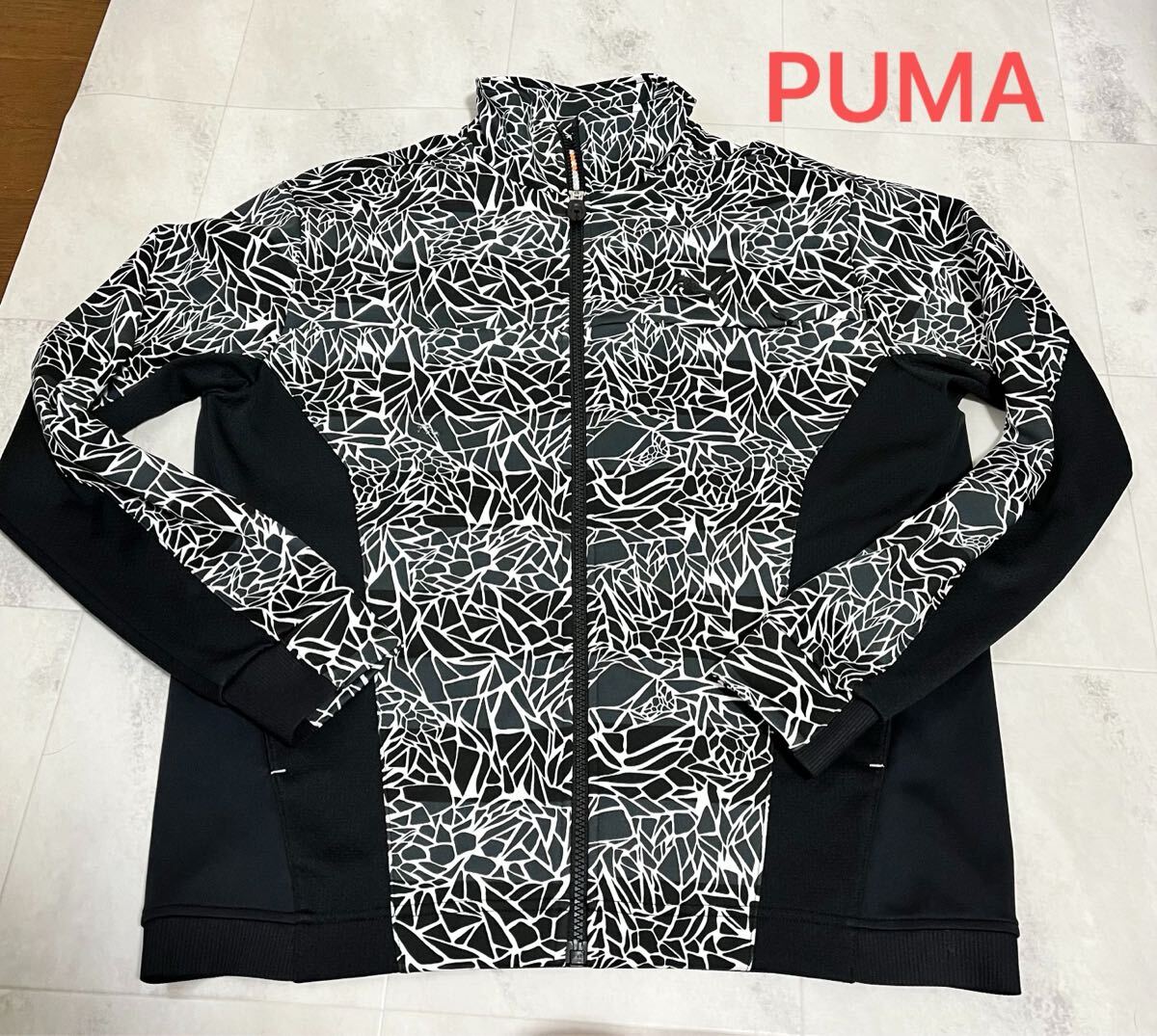 PUMA プーマ PLAY TIME ジャージ グラフィカル Mサイズ メンズ ジップアップ拍卖