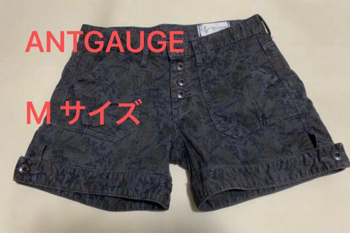 ANTGAUGE【アントゲージ】 花柄 ショートパンツM ストレッチ デニム サイズM 拍卖