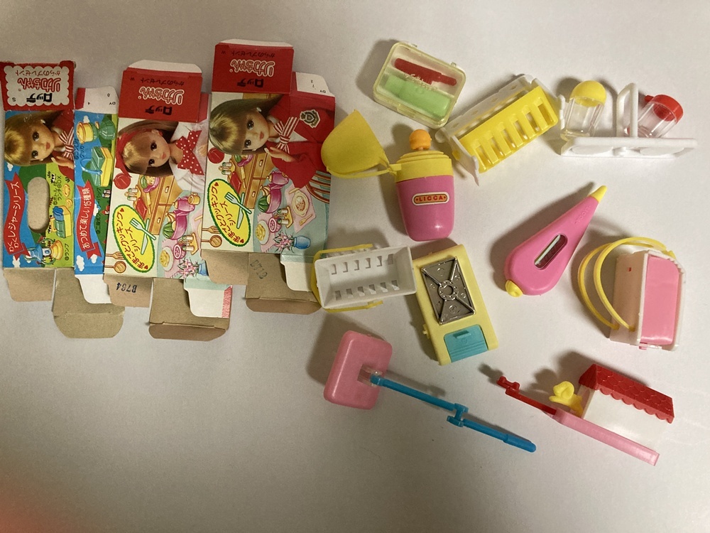 ★リカちゃん ロッテ フーセンガム おまけ 食玩 オマケ グリコ リカ プチサンプル 食品サンプル Licca 当時物 昭和レトロ ミニチュア ②拍卖