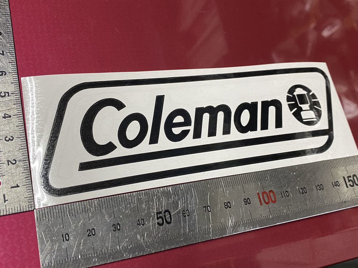 アウトドア Coleman コールマン カッティングステッカー 黒拍卖