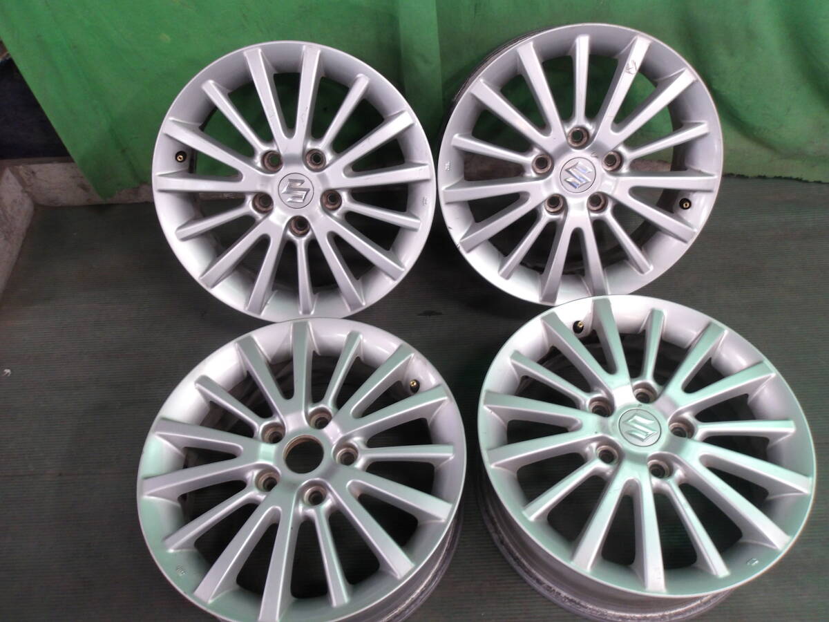 ☆ ホイール スズキ 16×6J +50 PCD114.3 5H シルバー 4本 スイフト ☆拍卖