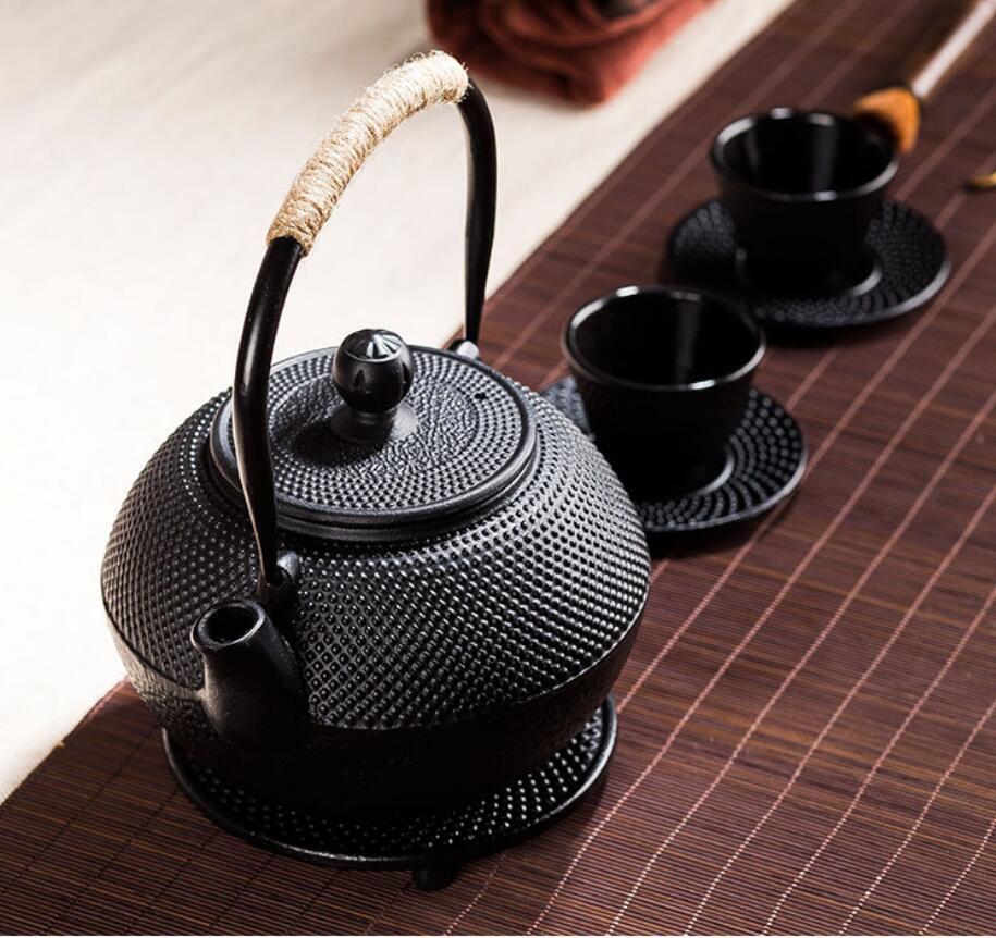 高品質南部鉄器 老鉄瓶 提梁壺 新品 茶道具1.2L 銅製蓋 銅製取っ手 対応 鉄やかん 鉄分補給 鉄びん 拍卖