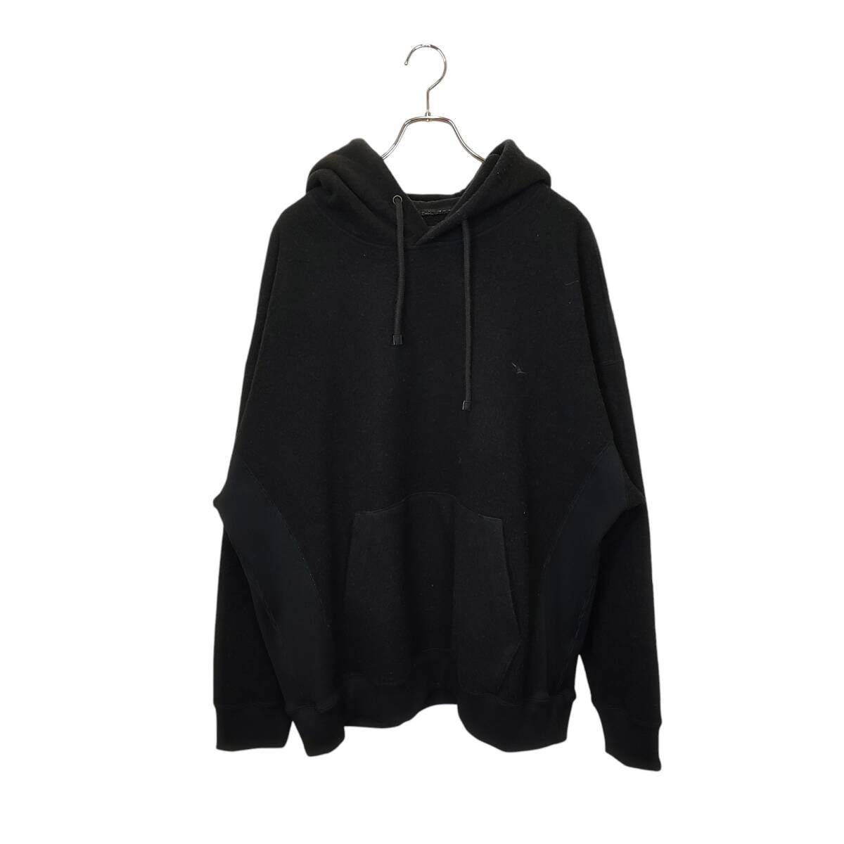 1PIU1UGUALE3 ウノピュウノ AUTHENTIC PARKA ウール パーカー MRB698-WOL164 8 XXXL ブラック拍卖