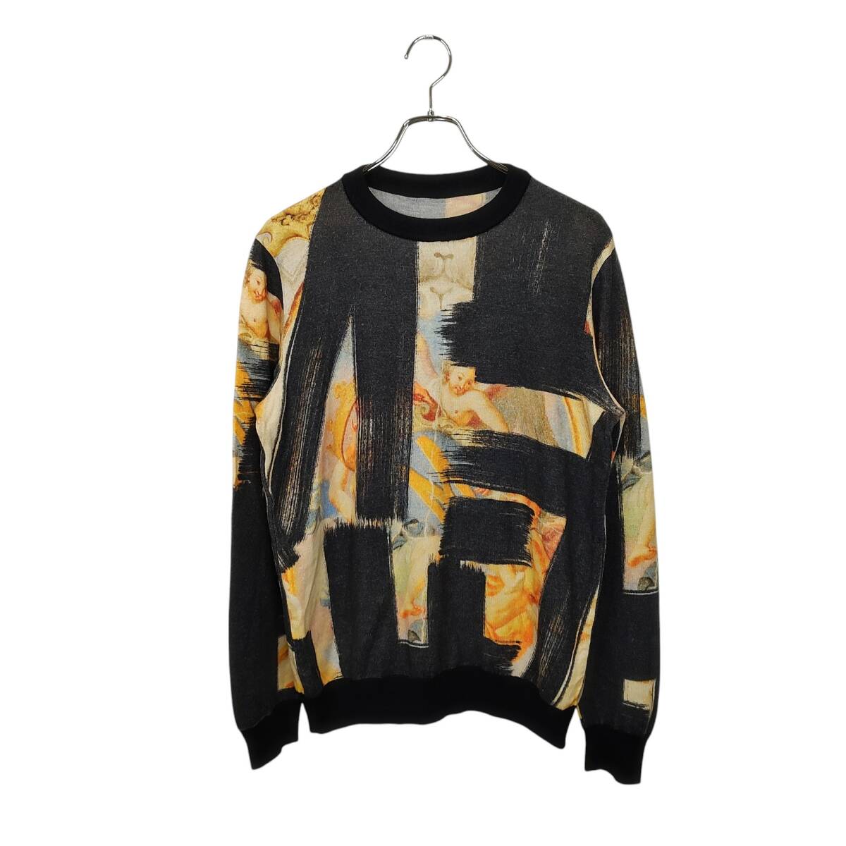 MOSCHINO モスキーノ 総柄 ウール ニット 172Z A09055200 48 マルチ拍卖