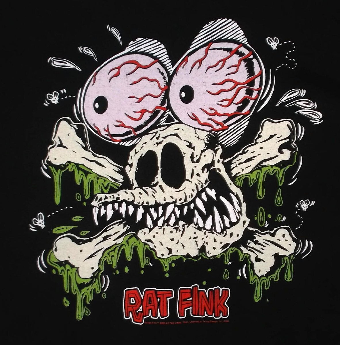 ★ラット フィンク Tシャツ RAT FINK Skull Rats - XL 正規品! punk拍卖