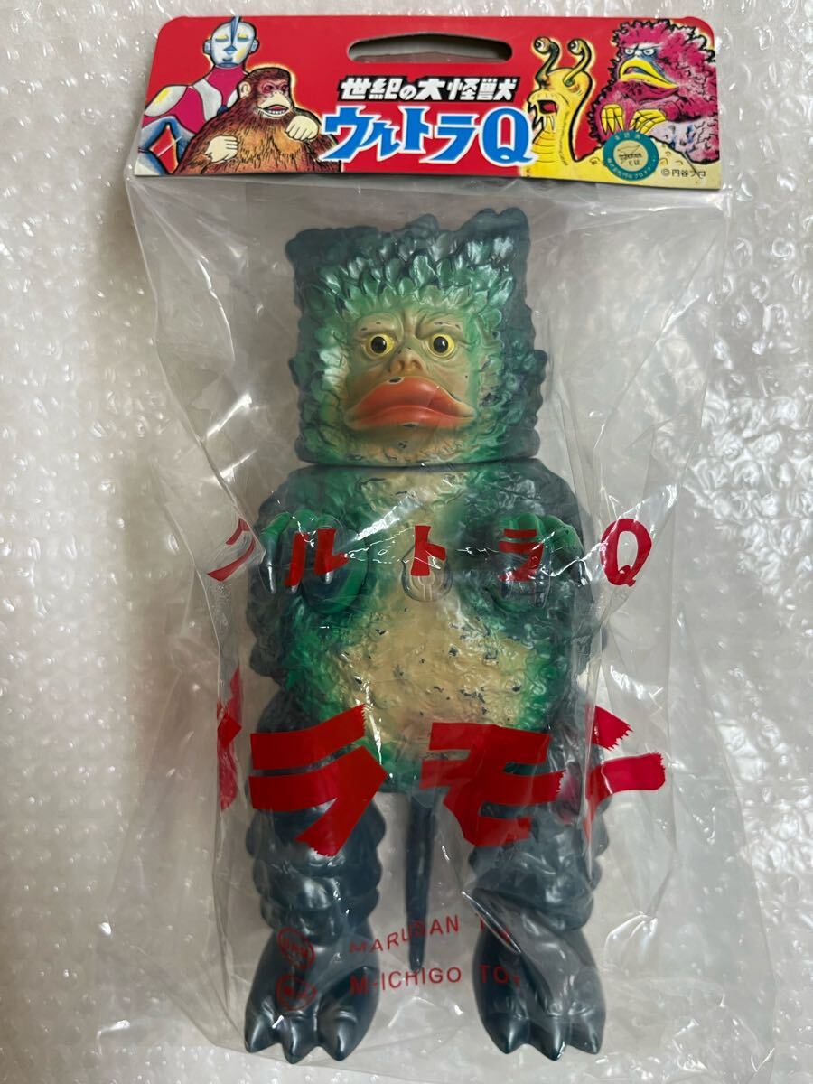 未開封品 M1号 マルサン 復刻 ガラモン 1期 ダメージ 版 昔遊んだ風 濃紺 成形 怪獣 軟質 ソフビ ウルトラQ 1期 ブルマァク 拍卖