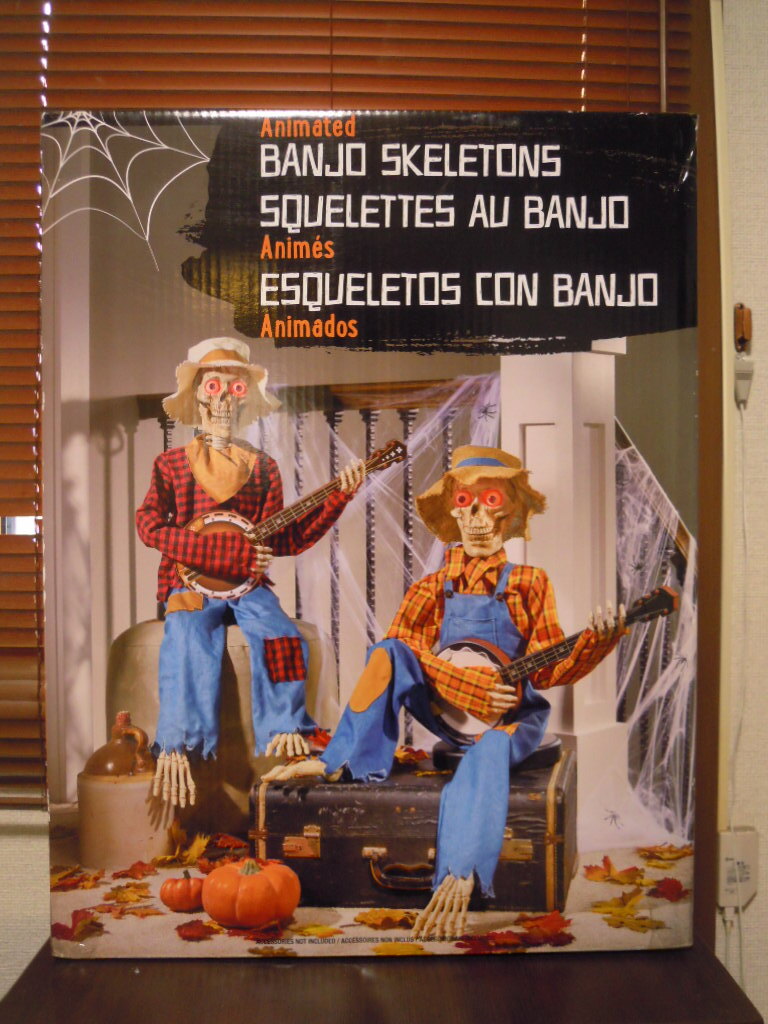 【三】ハロウィン スケルトン フィドラーズ デュオ 2体セット 未開封 ◇ コストコ拍卖