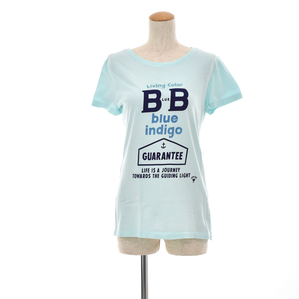 ブルーブルー BLUE BLUE BLUEBLUE ギャランティー レディースTシャツ S サックス 半袖Tシャツ 聖林公司 ハリウッドラントマーケット【処分拍卖