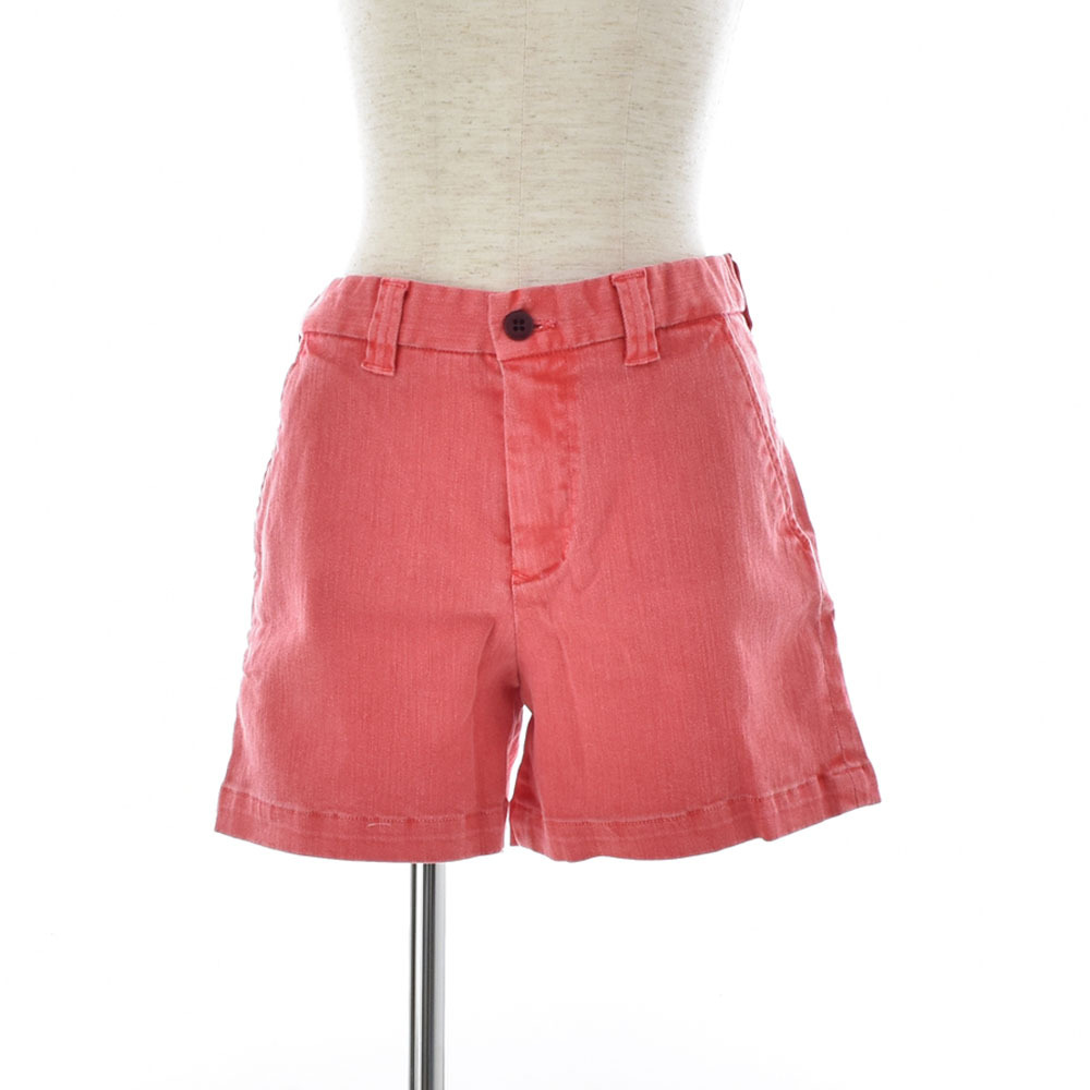 ハリウッドランチマーケット HOLLYWOOD RANCH MARKET ハリラン HRM 聖林公司 ストレッチカツラギレディースショーツ S レッド ショートパン拍卖