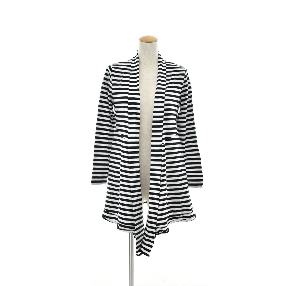 サフランシスコ San Francisco ボーダーカーディガン 700026290 ワンサイズ ONE ブラック レディース 聖林公司 ハリウッドラントマーケット拍卖