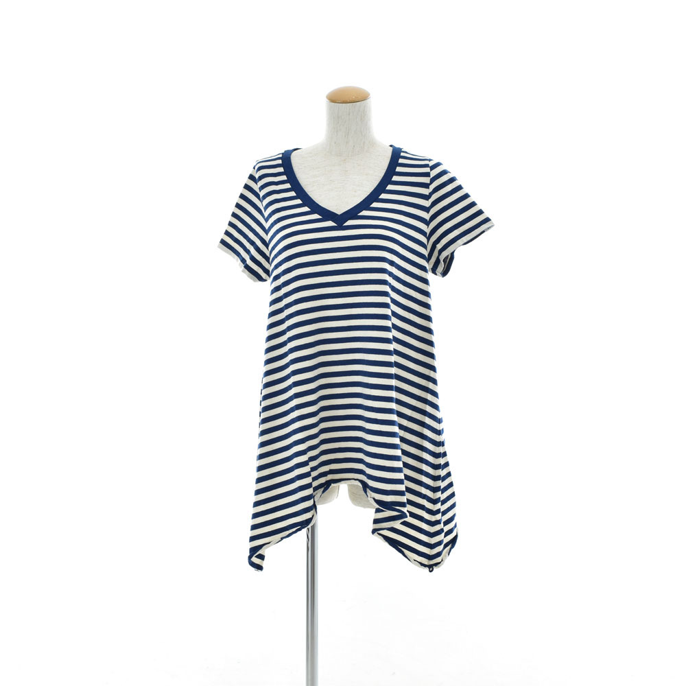 サフランシスコ San Francisco Vネックチュニック 700026291 ONE ワンサイズ ネイビー レディース 聖林公司 ハリウッドラントマーケット【拍卖