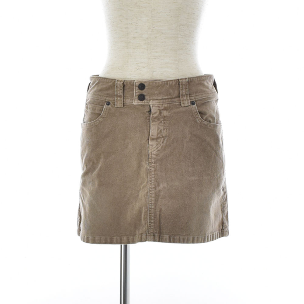 ハリウッドランチマーケット HOLLYWOOD RANCH MARKET SAME HEART ハイパーストレッチコーデュロイスカート S ベージュ レディース ハリラン拍卖