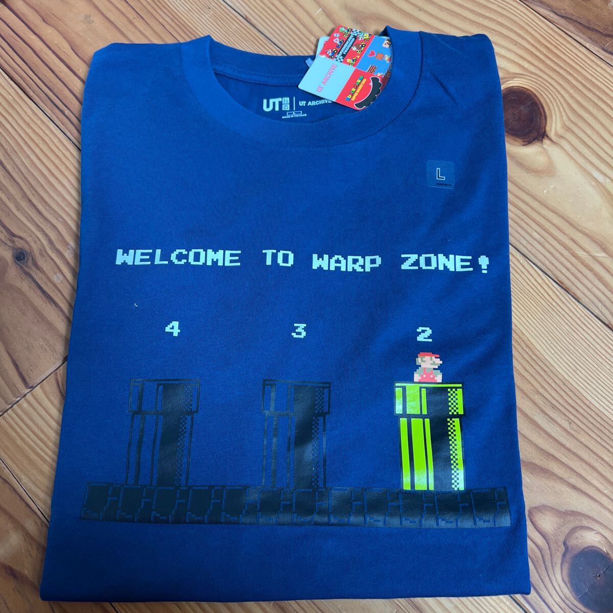 マリオ 土管ワープ ドット絵 Tシャツ Lサイズ (ニンテンドーミュージアム ニンテンドー東京 大阪 京都 スーパーマリオ MEN メンズ)拍卖