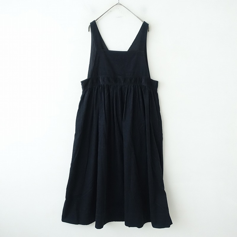 ゆべし×サマンサモスモス yubeshi×Samansa Mos2 *前後2wayジャンスカ*F濃紺コーデュロイサロペットワンピ(25-2503-307)【51D52】拍卖