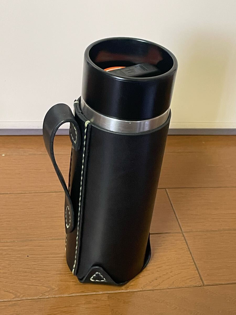イエティ YETI 18oz 黒色 ランブラー ボトル 専用レザーケース ハンドメイド レザークラフト 水筒 シニュー糸手縫い 12 26 36オンス拍卖