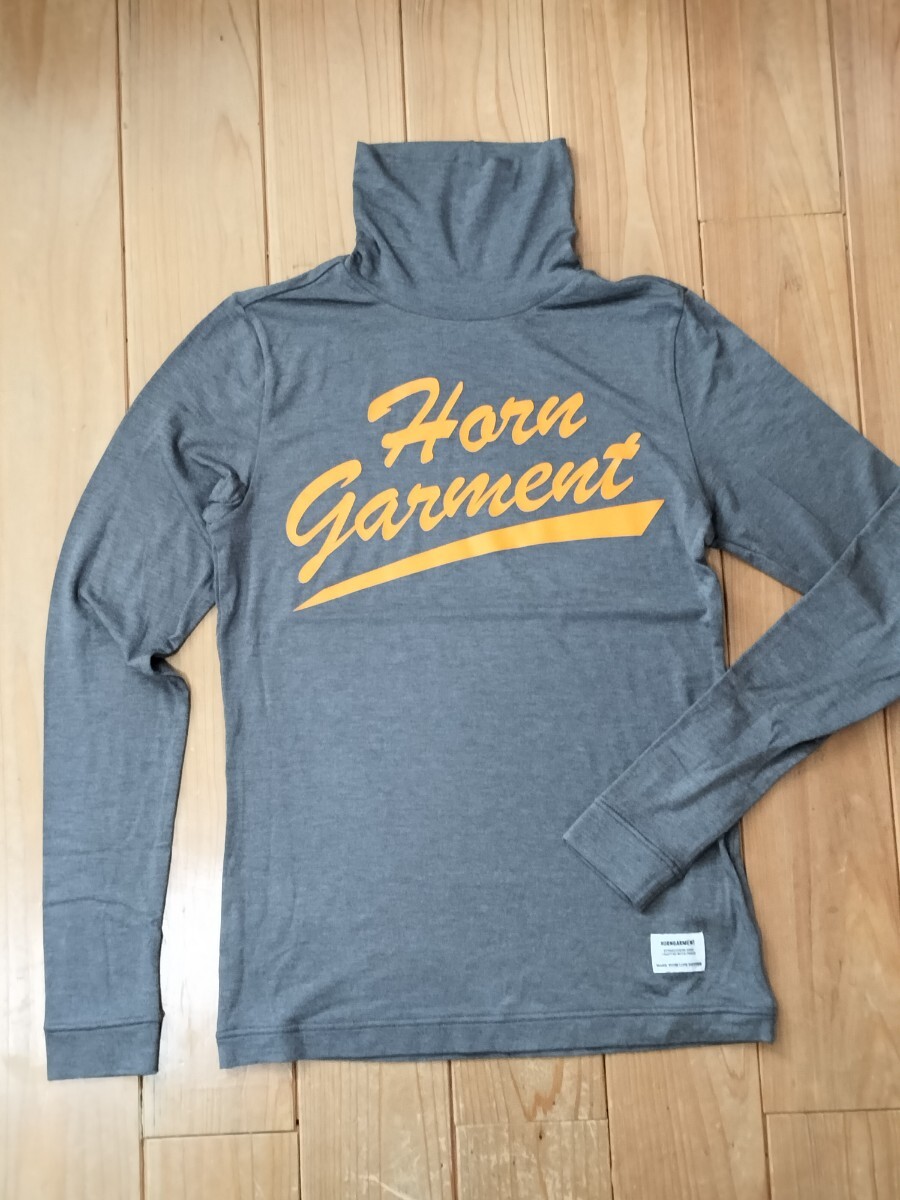 HORN GMT ホーン ガーメント タートルネック 長袖Tシャツ レディース36(S) グレー系 ストレッチ性 ゴルフ タウンユース 良品 送料無料 拍卖