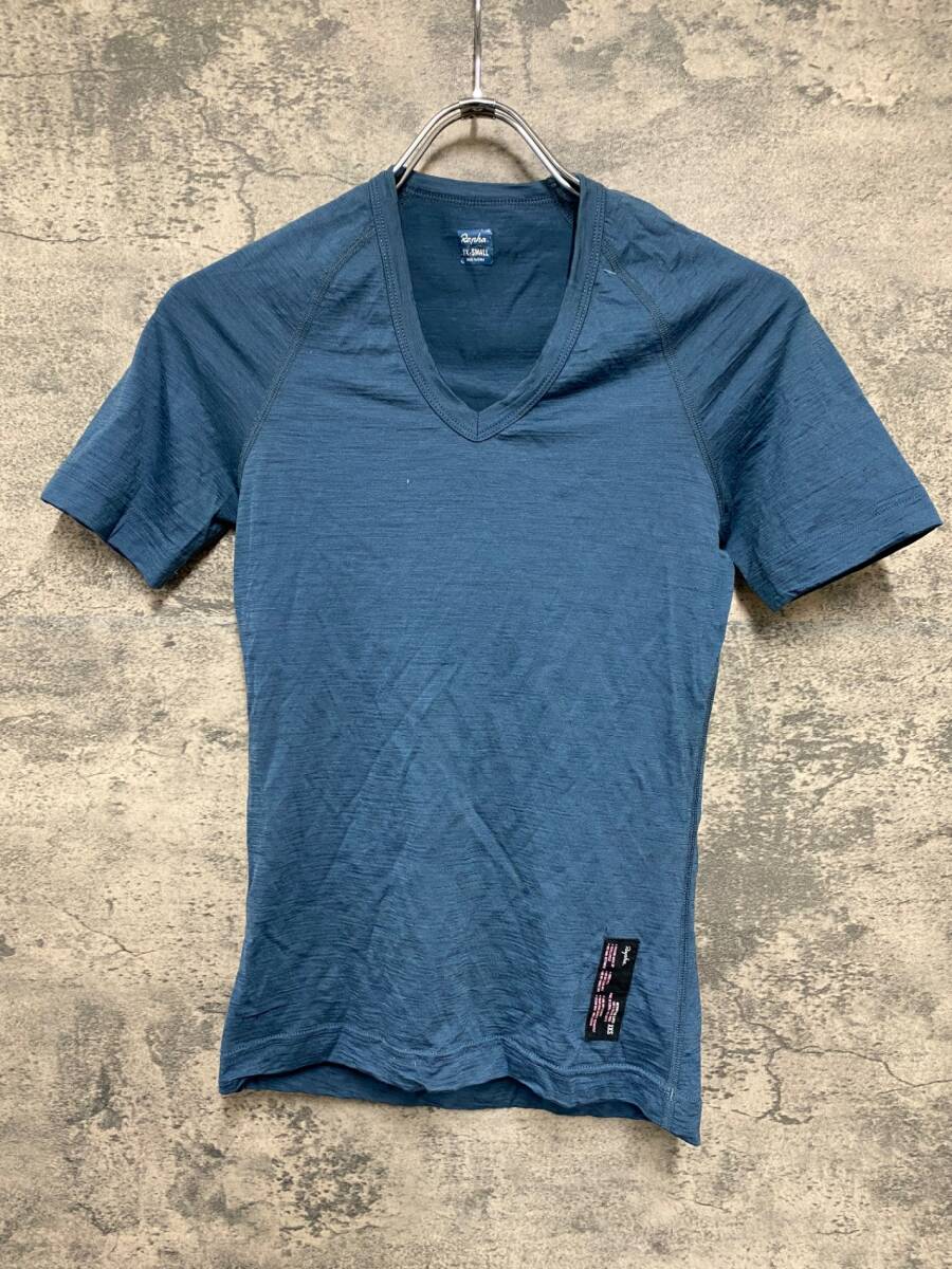 IS760 ラファ Rapha MERINO BASE LAYER 半袖 ベースレイヤー グレー XS拍卖