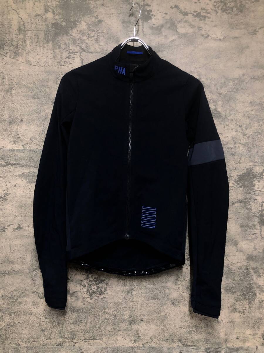 IV515 ラファ Rapha PRO TEAM TRAINING JACKET 長袖 サイクルジャケット 黒 S 裏起毛拍卖