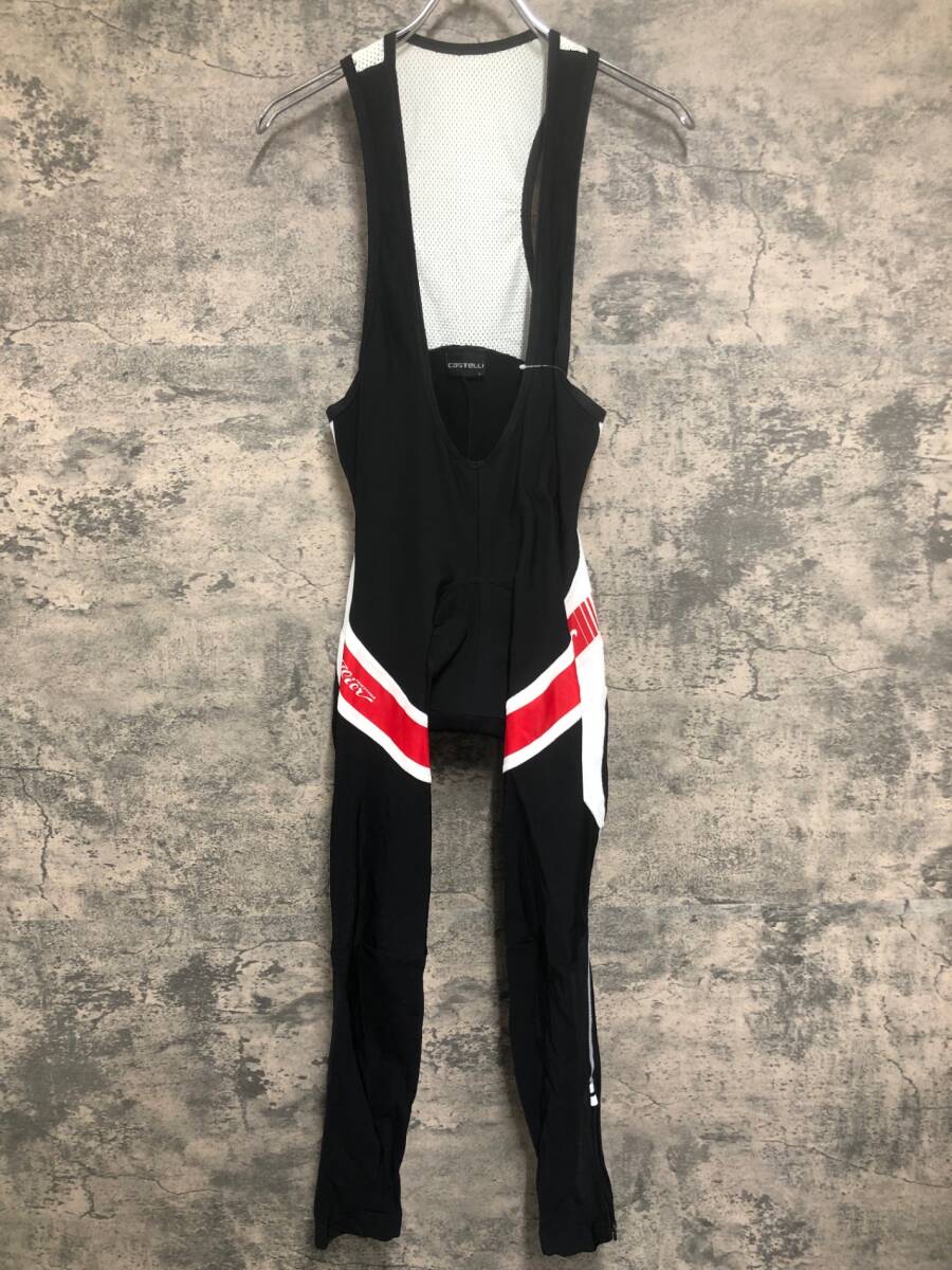 IX024 カステリ CASTELLI ビブタイツ 黒 レディース L 裏起毛拍卖
