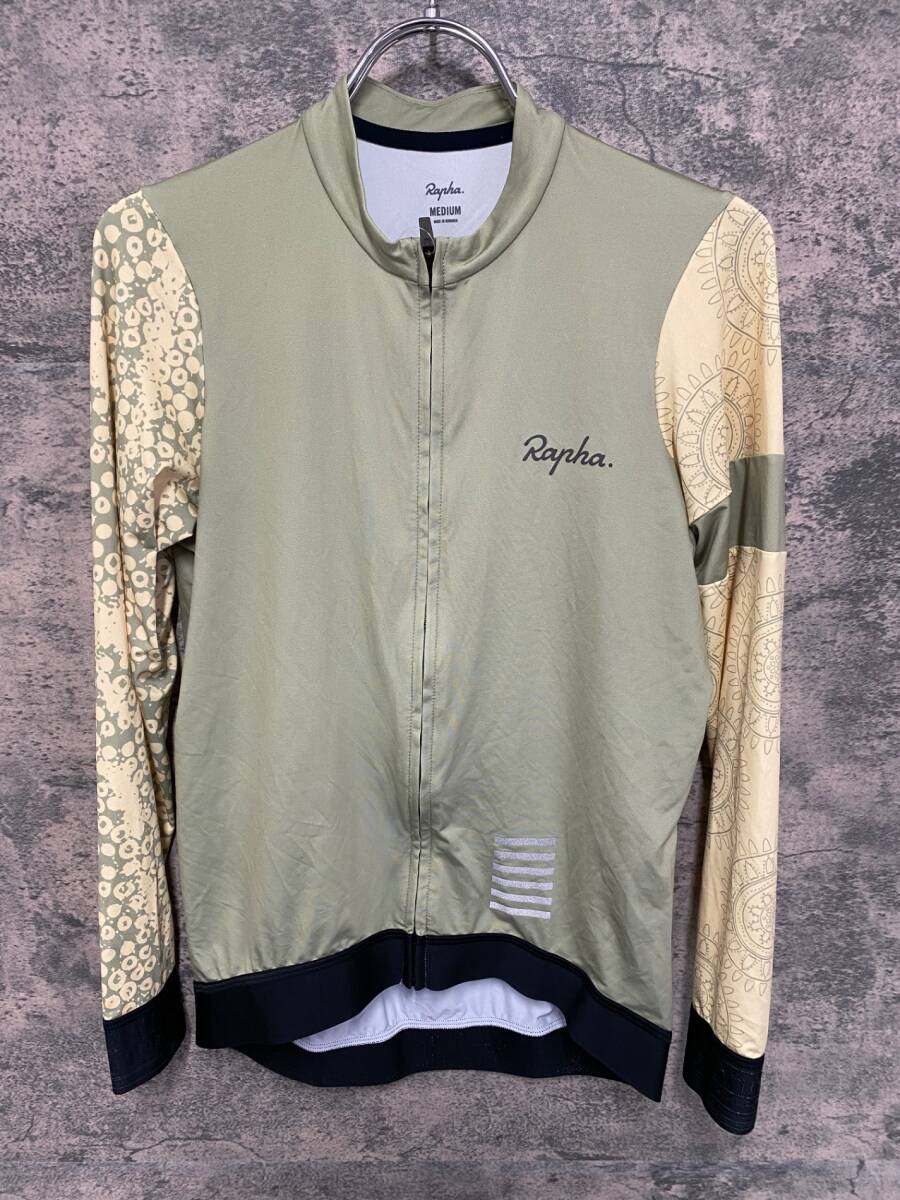 IX747 ラファ Rapha WOMEN'S PRO TEAM LONG SLEEVE TRAINING JERSEY 長袖サイクルジャージ 黄 M拍卖