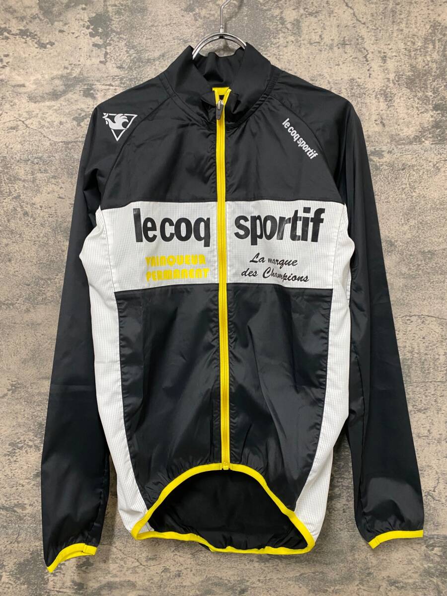 IY362 ルコックスポルティフ le coq sportif 長袖 ウインドブレーカー 黒 S拍卖