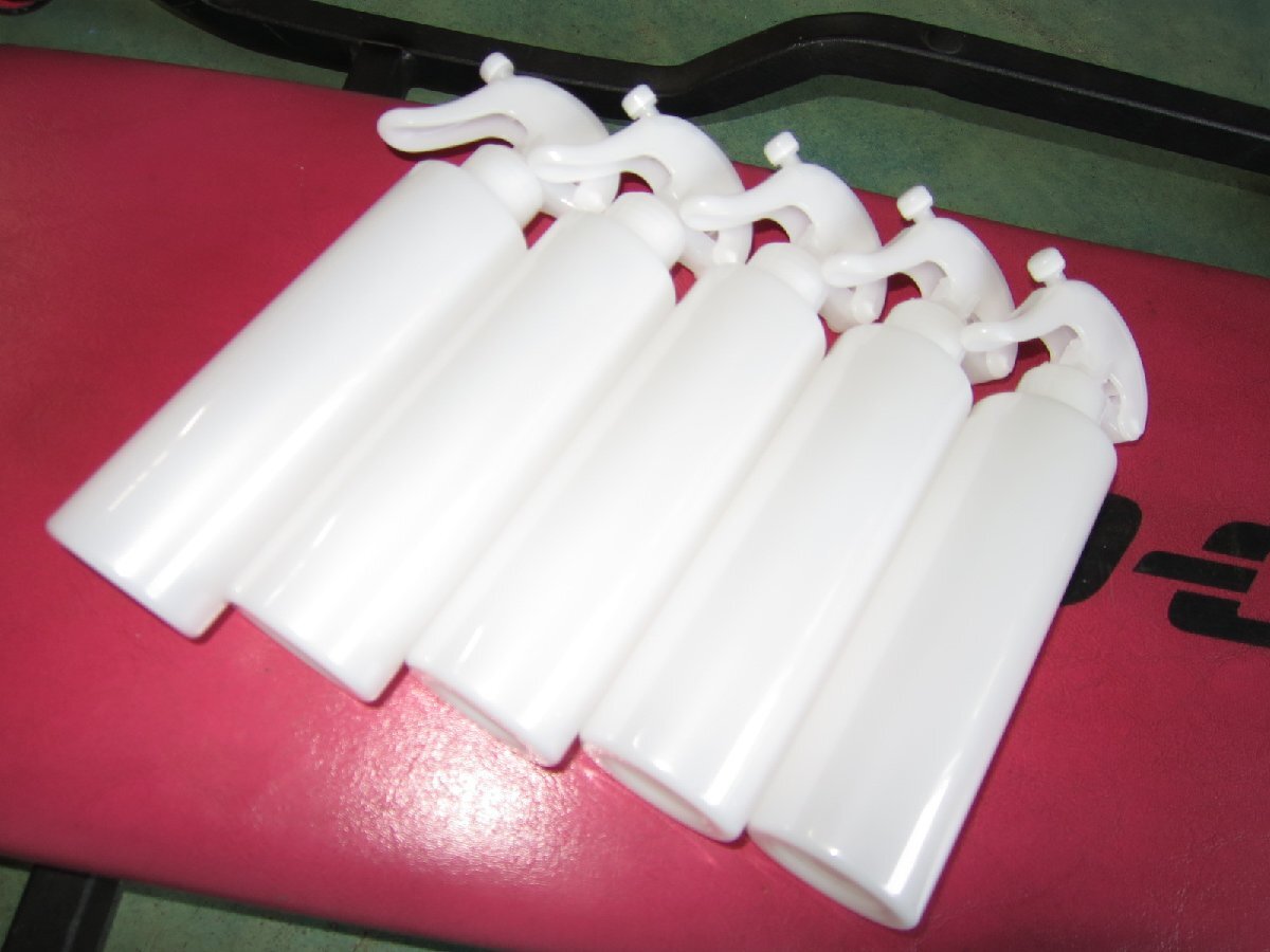 スプレーボトル 200ml 5本セット 霧タイプ パールホワイト 新品♪ 化粧品 ヘアスプレー等にも拍卖