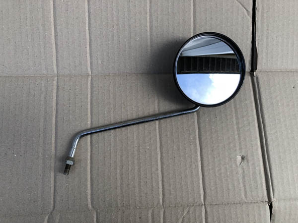 ヤマハ 純正 音叉 ミラー 逆ネジ 右 8mm 当時物拍卖