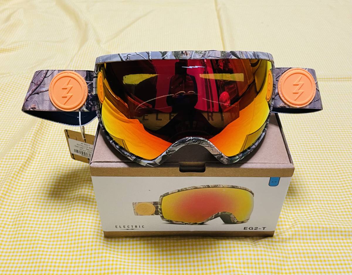 【在庫処分・即決】新品・未使用ELECTRIC EG2-T REALTREE BROSE/REDミラー ハイコントラストレンズ 人気デザインエレク52%OFFエッグ拍卖