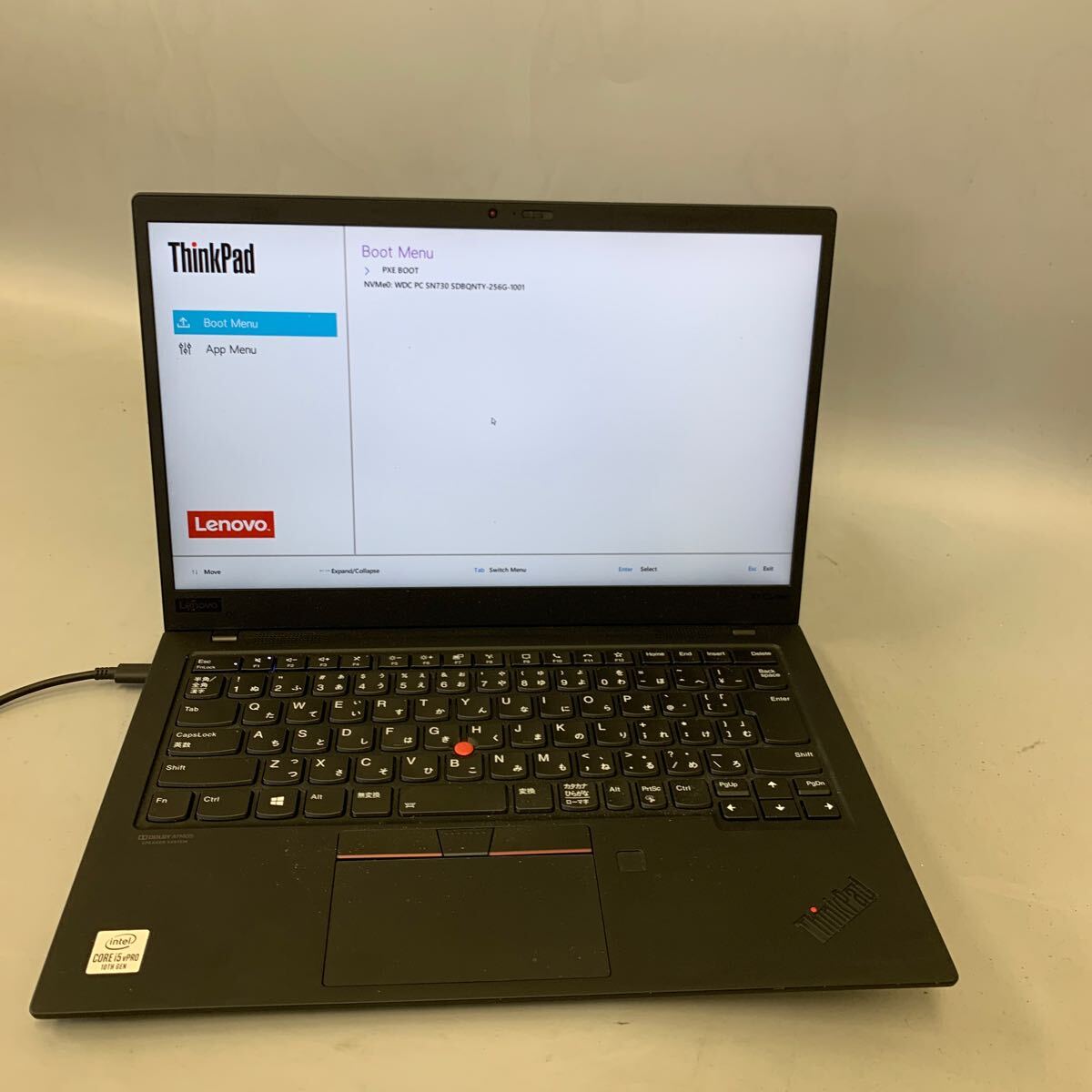 JK6478 Lenovo Thinkpad X1 Carbon GEN8/Core i5-10310U /メモリー:8GB/SSD:256/BIOS確認拍卖