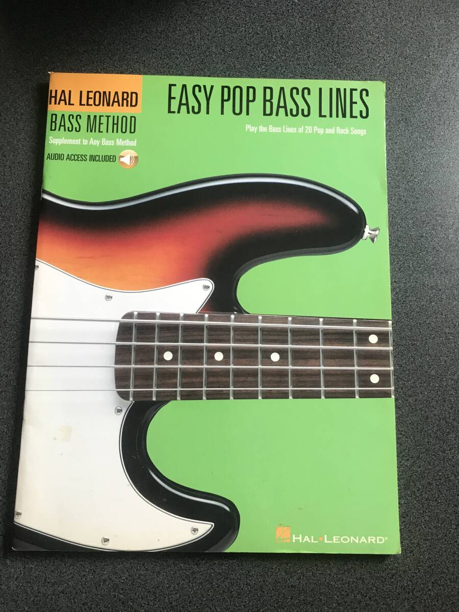 ◆◇Easy Pop Bass Lines/Play the Bass Lines of 20 Pop And Rock Songs ベースライン・楽譜 ◇◆拍卖