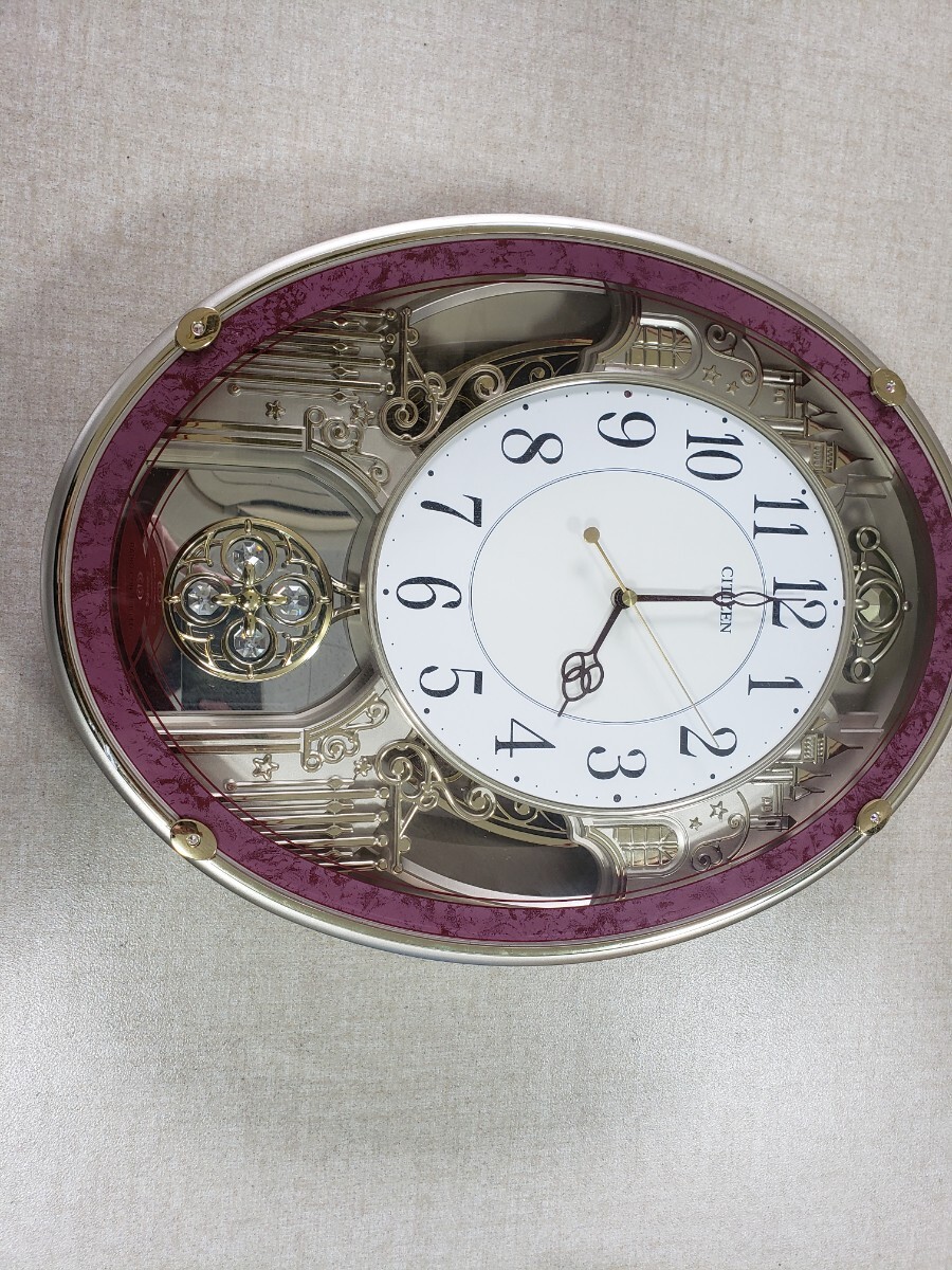 CITIZEN・シチズン・パルミューズプラウド壁掛け時計#品番4MN512-0(ジャンク)拍卖