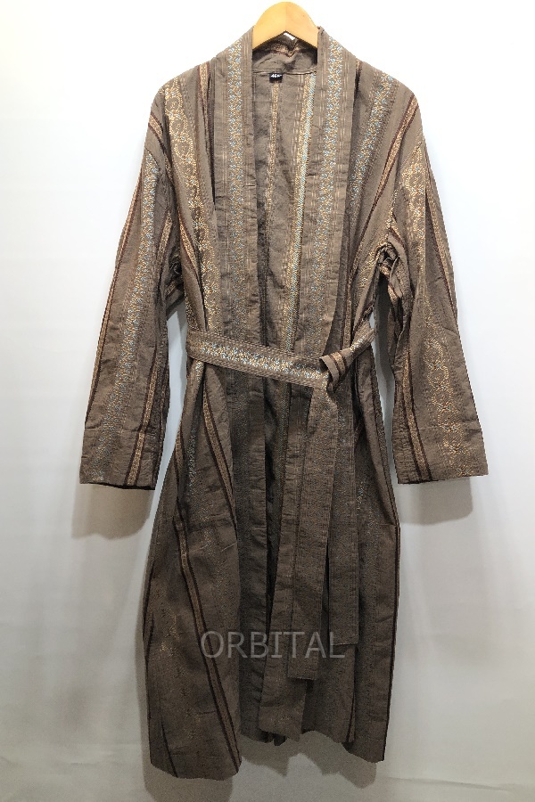 経堂) 45R フォーティファイブアール 24SS フラワージャカードのハッピィロング 羽織り 70350391 ブラウン 00 定価¥90,200-拍卖