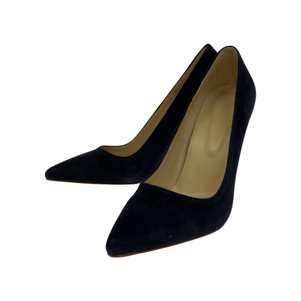 TODAYFUL トゥデイフル スエード ハイヒール パンプス size38/ネイビー拍卖